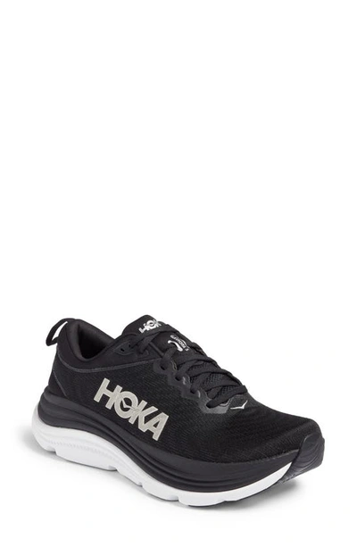 Hoka Gaviota 5 Running Shoe In Black / White