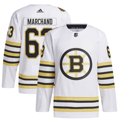 Adidas Originals Adidas Brad Marchand White Boston Bruins  Primegreen Authentic Pro Player Jersey