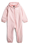 The North Face Babies' Glacier Cotton Fleece Snowsuit In Purdy Pink
