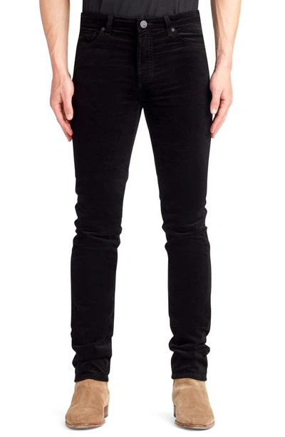 Monfrere Men's Greyson Slit-knee Stretch Japanese Skinny Jeans In Velvet Noir