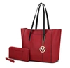 Mkf Collection By Mia K Dinah Light Weight Tote Bag With Wallet In Red