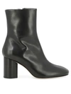 Aeyde Alena Leather Ankle Boots In Black