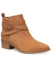 Sun + Stone Saandis Womens Microsuede Zip-up Ankle Boots In Brown