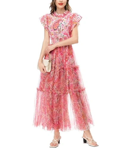 Lanelle Midi Dress In Pink