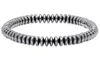 Max + Stone Natural Hematite Silver Unisex Bracelet In Silver