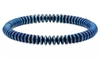 Max + Stone Natural Hematite Silver Unisex Bracelet In Blue