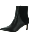 Naturalizer Florentine Womens Leather Kitten Heel Ankle Boots In Black