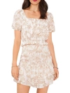 1.state Womens Printed Square Neck Cropped In Pink