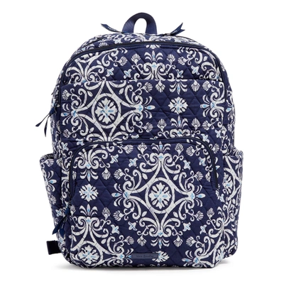 Vera Bradley Cotton Essential Large Backpack In Blue