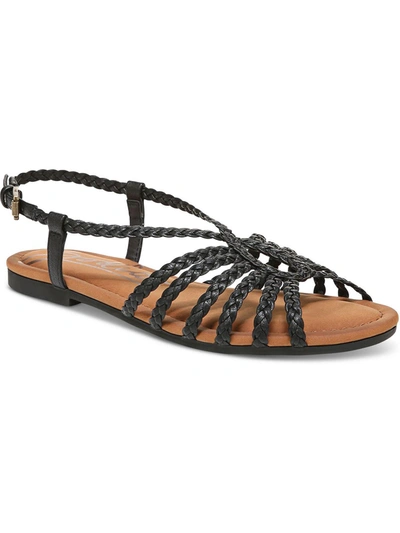 Zodiac Women's Misha Braid Gladiator Strappy Flat Sandals Women's Shoes In Black