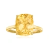 ROSS-SIMONS CITRINE RING IN 18KT GOLD OVER STERLING