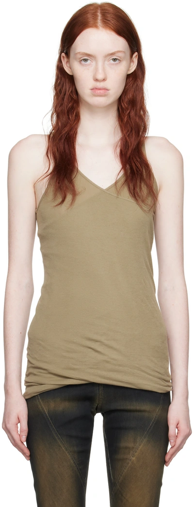 Rick Owens Drkshdw Double Ziggy Banana Tank Top In Green