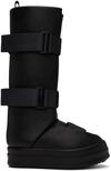 RICK OWENS BLACK SPLINT BOOTS