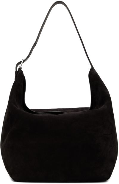 Totême Leather Tote Bag In Black