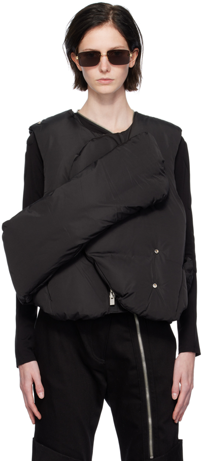 Heliot Emil Black Hollowing Down Vest