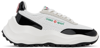 Casablanca Atlantis Perforated-leather Sneakers In Black White