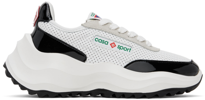 Casablanca Atlantis Perforated-leather Sneakers In White