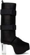 RICK OWENS BLACK SPLINT PLATFORM BOOTS