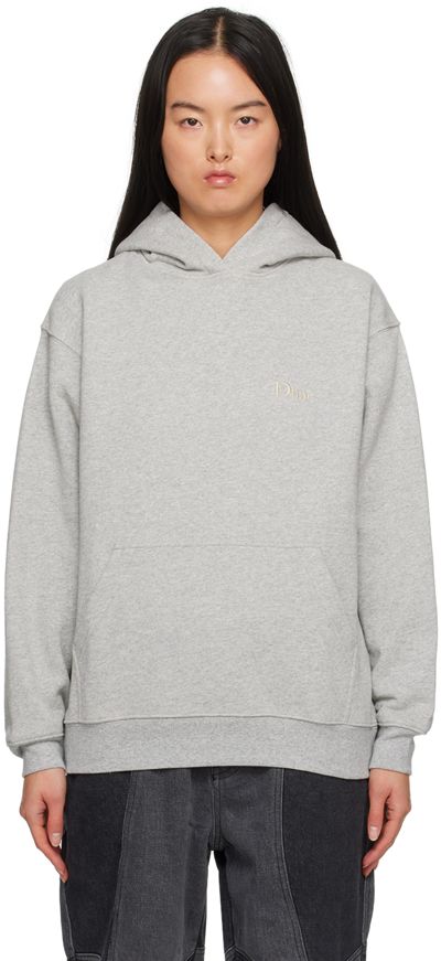 Dime Gray Classic Hoodie In Heather Gray
