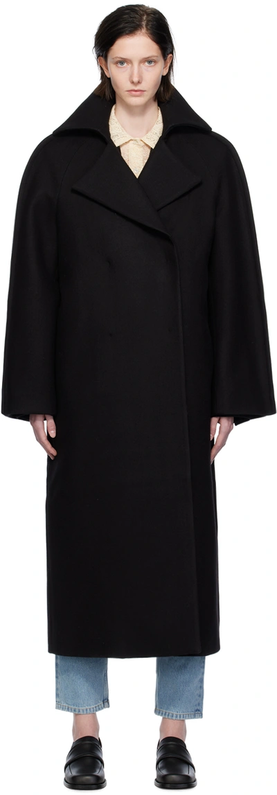 Bite Black Kamera Coat In Black 0999