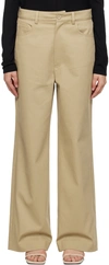 Nanushka Beige Josine Trousers In Pebble