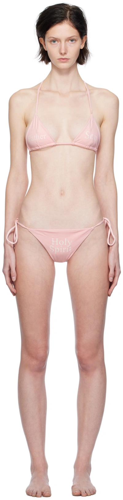 Praying Ssense Exclusive Pink Holy Trinity Bikini