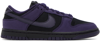 Nike Purple & Black Dunk Low Lx Sneakers In Black/purple Ink