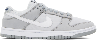 NIKE GRAY DUNK LOW LX SNEAKERS