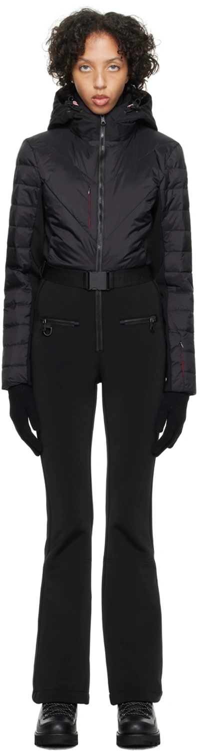 Erin Snow Black Clio Ski Suit In Bk Black