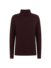 Reiss Alexis - Berry Cashmere Wool Funnel Neck Jumper, Xs