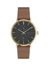 TED BAKER MEN'S PHYLIPA GENTS TIMELESS GOLDTONE STAINLESS STEEL & LEATHER CHRONOGRAPH WATCH/41MM