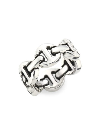 Hoorsenbuhs Men's Heritage Brute Classic Tri-link Sterling Silver Ring