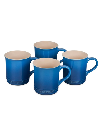 Le Creuset 4-piece Stoneware Mug Set In Marseille