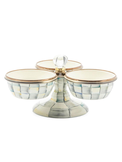 Mackenzie-childs Sterling Check Triplicity In Multi