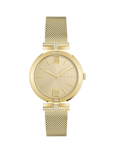 Ted Baker Women's Darbey Stainless Steel Bracelet Watch/36mm In Gold