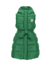 Monnalisa Technical Fabric Padded Gilet In Vibrant Green
