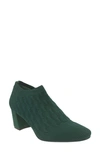 Impo Women's Nancia Block Heel Stretch Knit Ankle Booties In Juniper