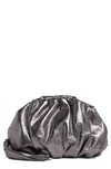 Rebecca Minkoff Ruched Faux Leather Clutch In Anthracite