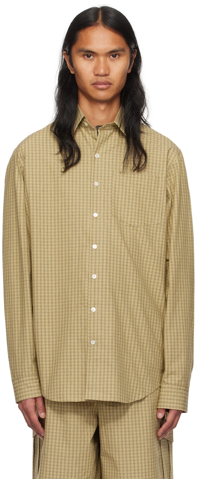 Sc103 Beige Script Shirt In Tent