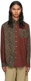 Sc103 Red Script Shirt In Ornament