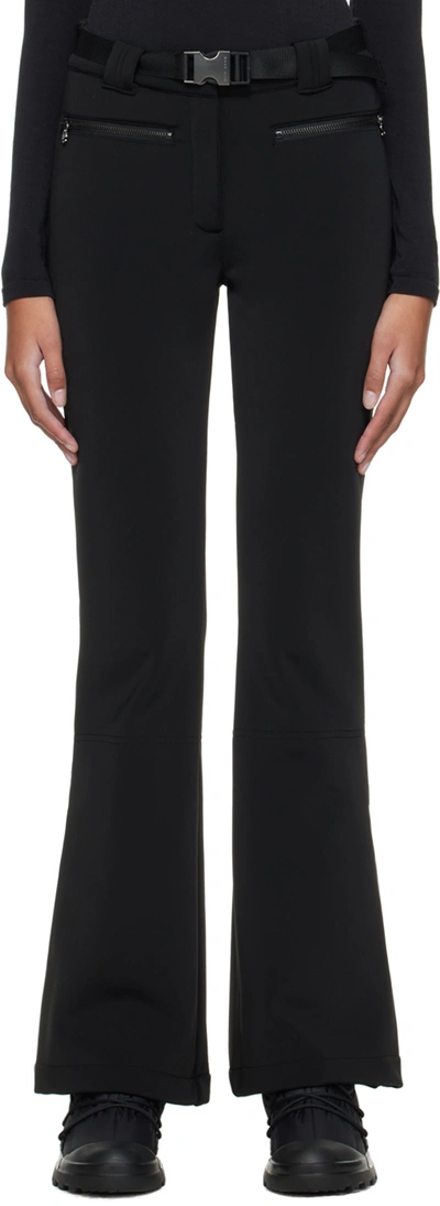 Erin Snow Elle Belted Recycled-shell Bootcut Ski Trousers In Bo Bone/black