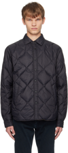 Rag & Bone Dane Quilted Shell Down Overshirt In Black