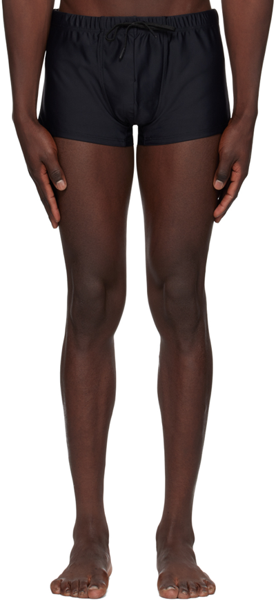Cdlp Slim-fit Short-length Econyl Swim Shorts In Black