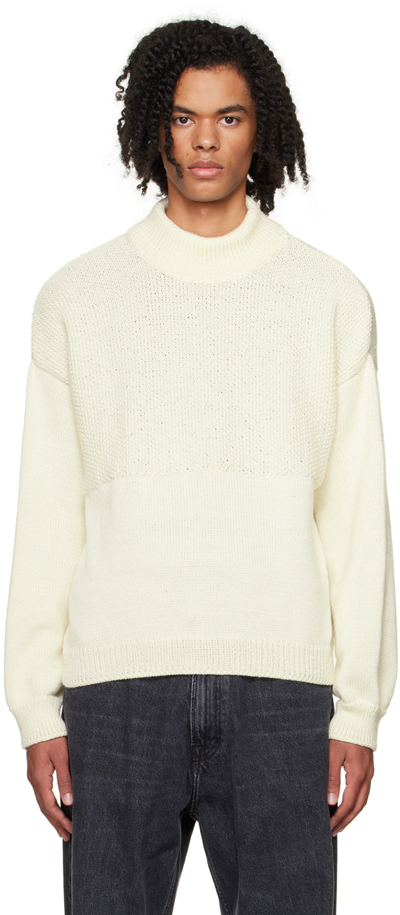 Carlota Barrera Off-white Mock Neck Jumper In Off White