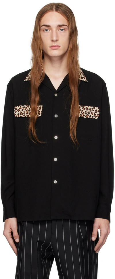 Wacko Maria Black Leopard Shirt