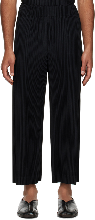 Issey Miyake Black Monthly Color October Trousers In 15-black