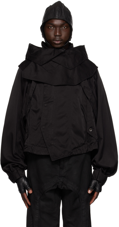 Julius Black Hooded Jacket