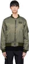 PLACES+FACES GREEN ANGEL MA-1 BOMBER JACKET