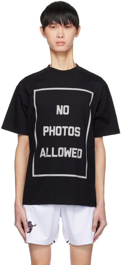 Places+faces Black 'no Photos Allowed' T-shirt