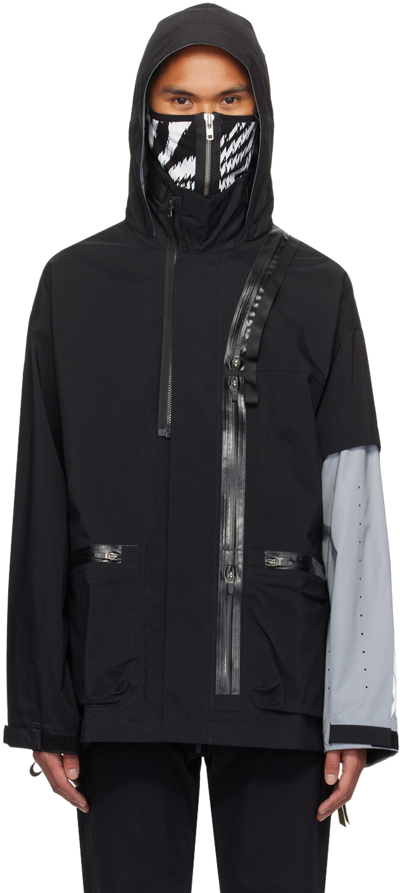 Acronym Black J115-gt Jacket In Black/silver